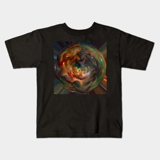 Stocksom Nebula Orb Kids T-Shirt by stocksomart